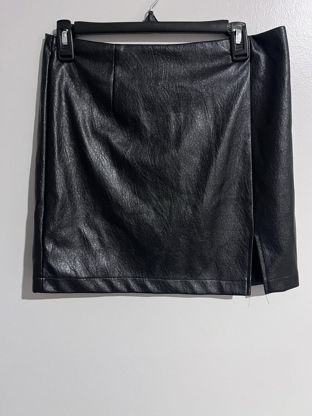 Wild Fable Skirt Womens 10 Black Straight Pencil Short Polyurethane Lined